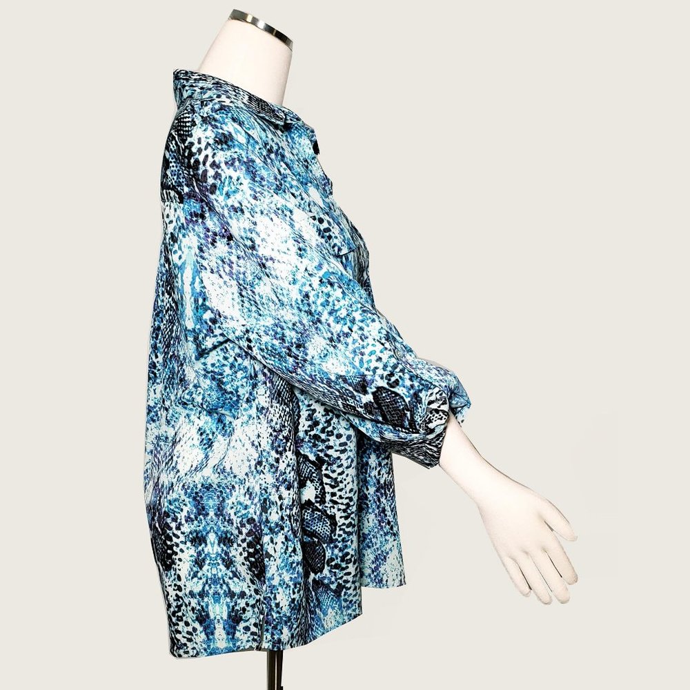 Jaclyn Smith Collection Reptile Print Blouse - Picture 4 of 7